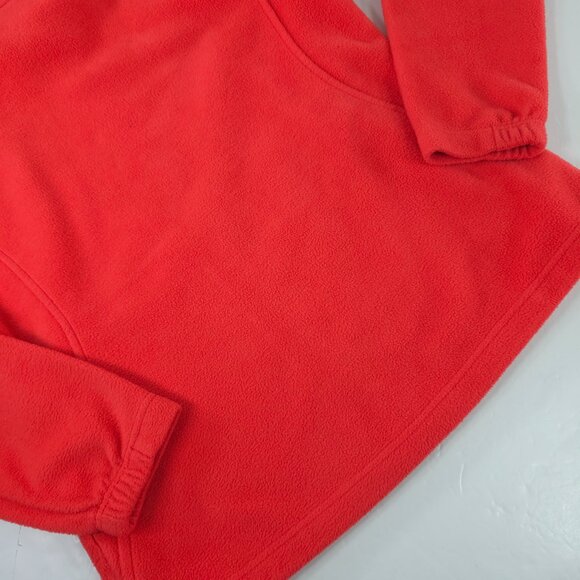 COLUMBIA Omni Heat Women’s SZ MEDIUM Thermal Fleece Full Zip Up Jacket Coral Red - Picture 10 of 16